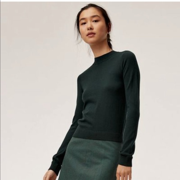 Sunday Best Sweaters - Aritzia Sunday Best Argo Cashmere Silk Sweater shirt XXS XS Sold Out $78 Wilfred